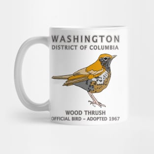 Washington, District of Columbia - state symbols - Wood Thrush Mug